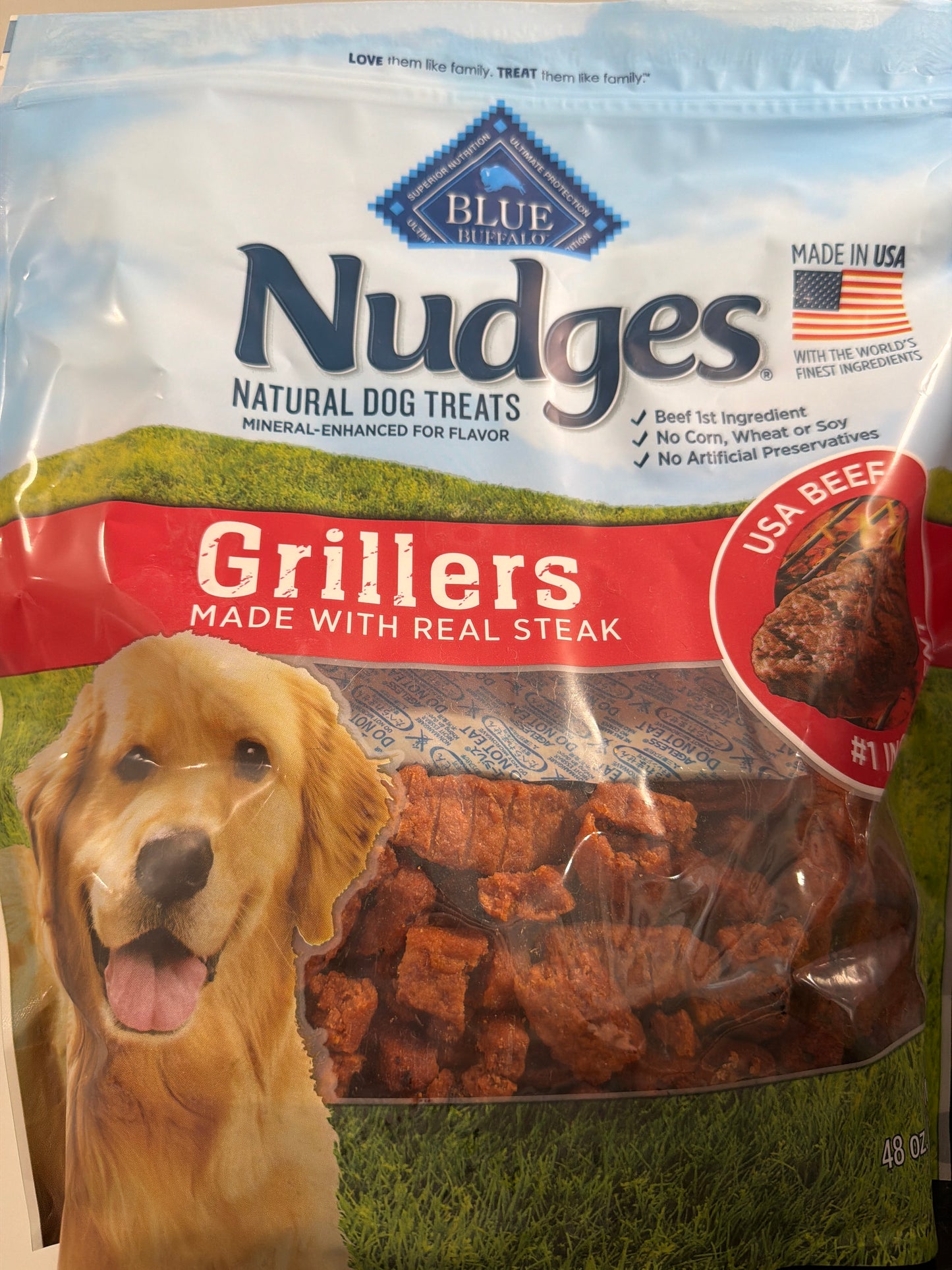 Blue buffalo nudges steak grillers