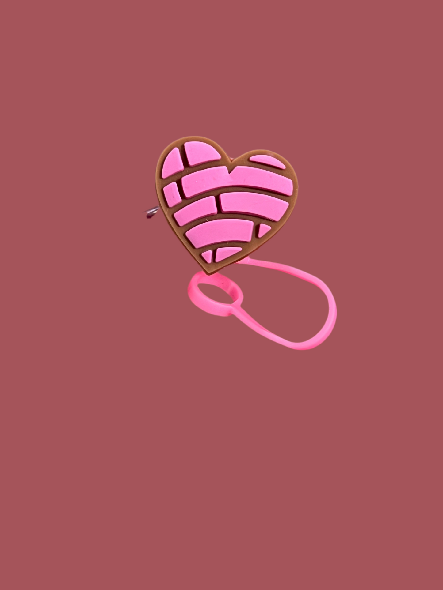 Chocolate Heart Straw Buddy