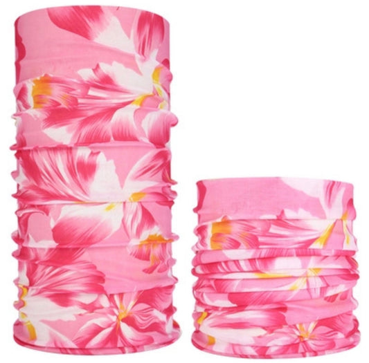 Pink lily face shield/ headband