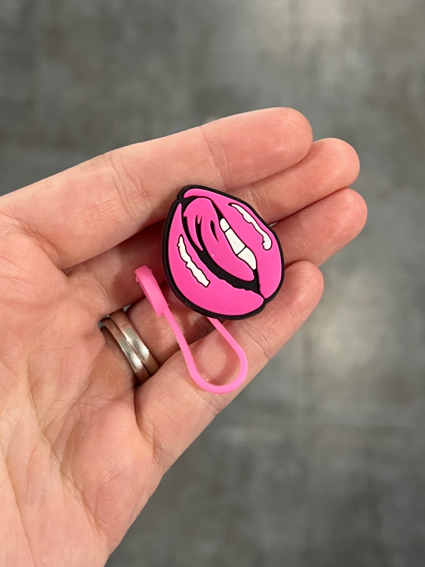 Pink Lips Straw Buddy